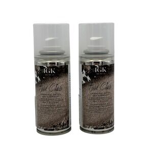 IGK First Class Charcoal‎ Detox Dry Shampoo Small Cans Vegan  2 oz Each Lot Of 2